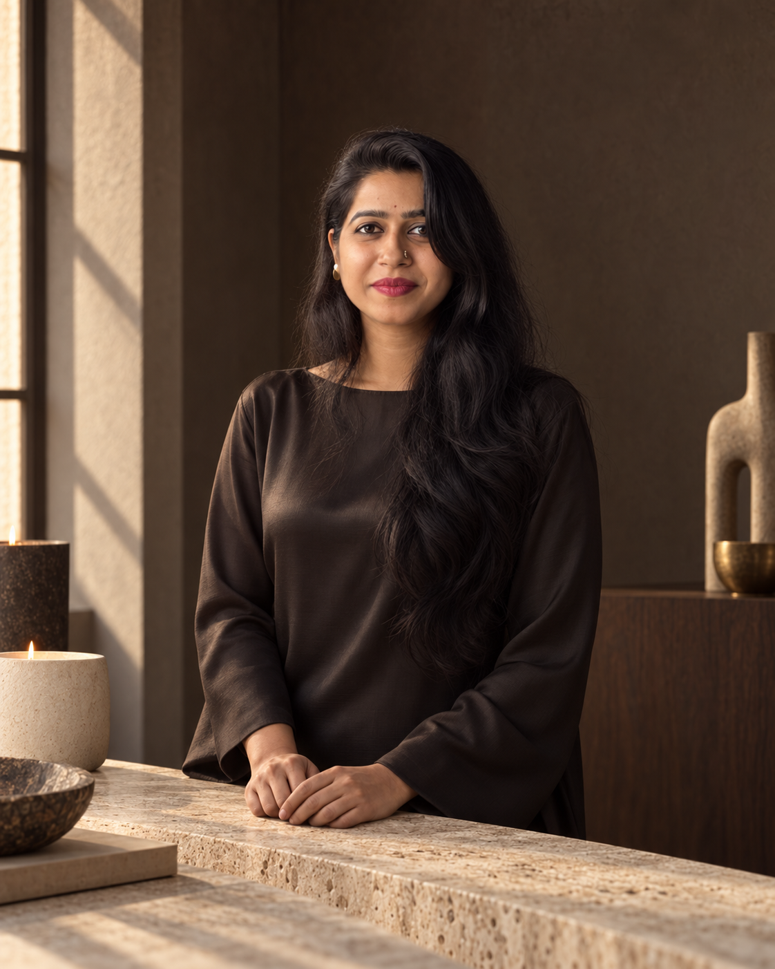 Divya Pandey, founder of PANDÉ, in the studio